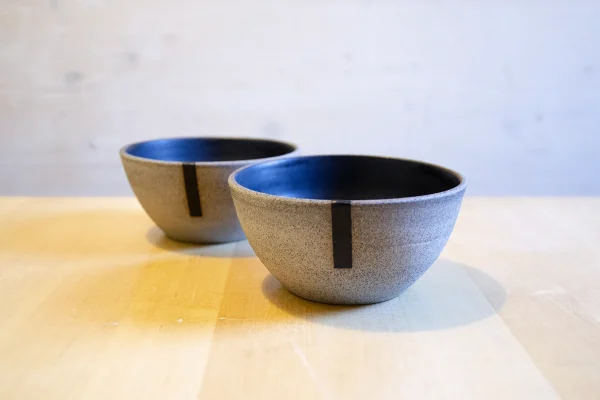 Ciotolina in ceramica nera e grigia - Linea New Eco