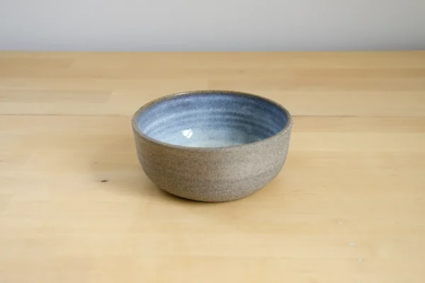 Ciotolina in ceramica grigia e azzurra - Linea Aura